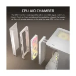 CORSAIR Air 5400 RS-R ARGB White Triple Chamber Mid Tower E-ATX Gaming Desktop Case - Image 4